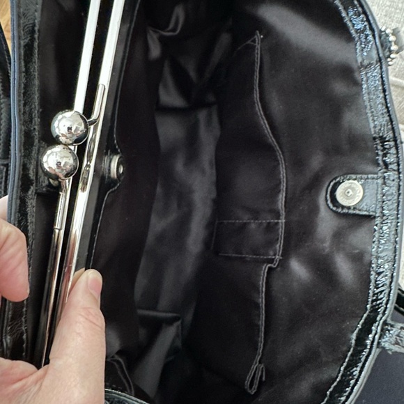 Coach Black Patent Leather Hobo shoulder Bag - Picture 7 of 8